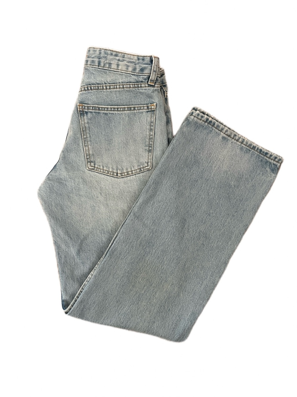 Zara Light Blue Straight Jeans